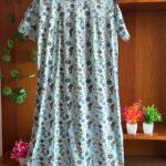 Floral Printed Pleated Nighty